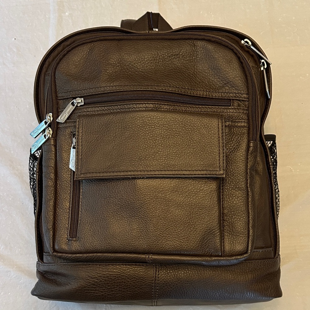 Brown Leather Backpack NWT